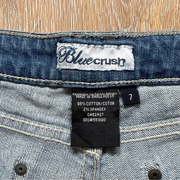 Bluecrush Denim Straight Leg Blue Jeans - Size 7 - Picture 8 of 12